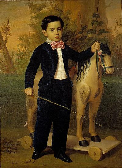 Antonio Maria Esquivel Retrato del nino Carlos Pomar Margrand